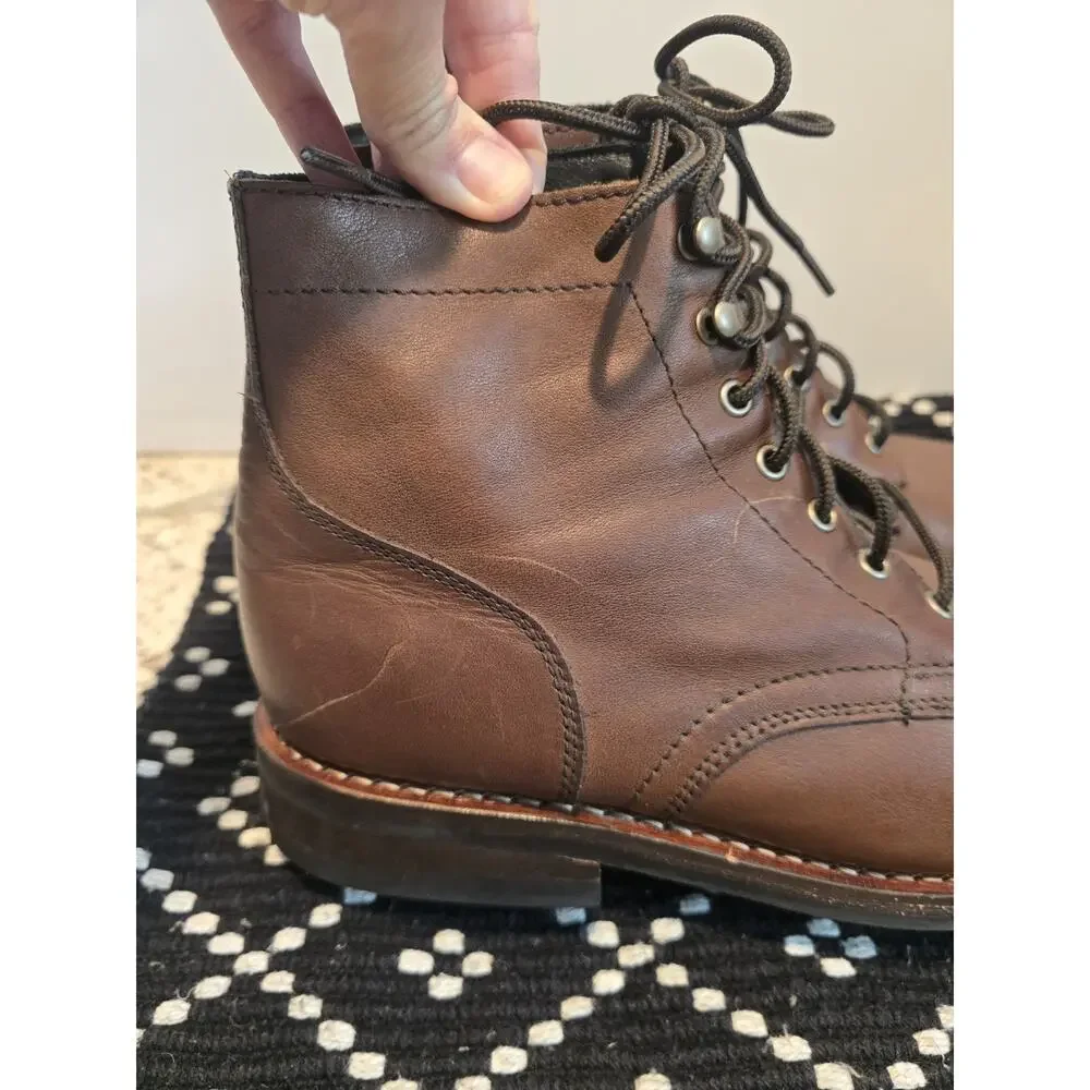 Thursday Everyday Boots Mens Size 9.5 Brown Dress Dressy Small Batch Handmade